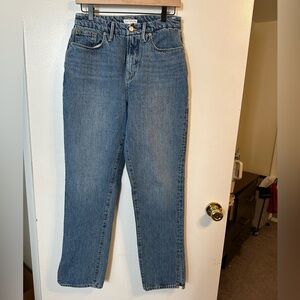 Good American Split Hem Jeans